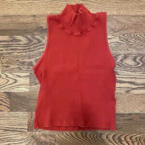Big Bud Press Sleeveless Mock Neck Paprika